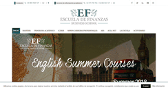 Desktop Screenshot of escueladefinanzas.edu.es